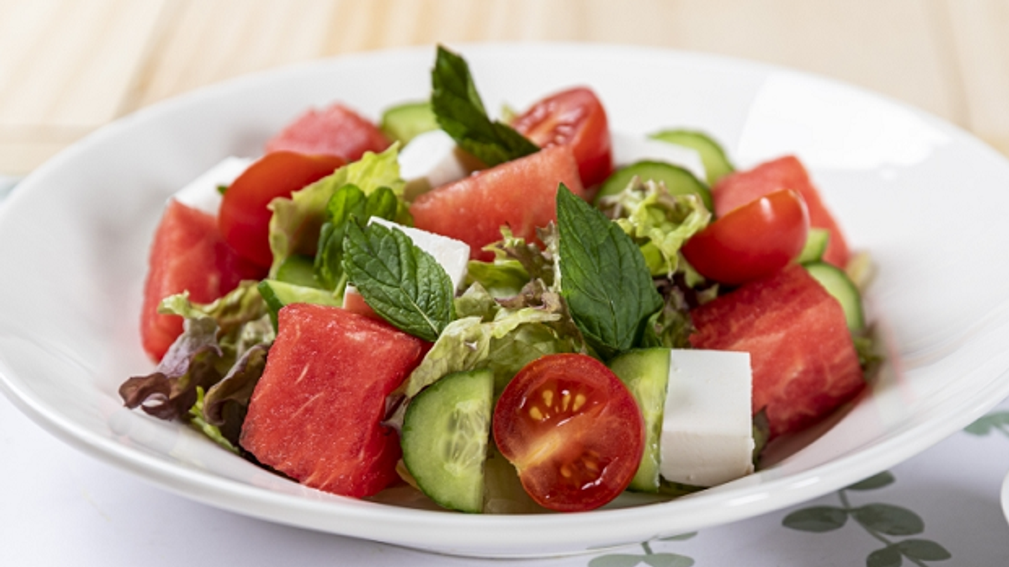 Watermelon And Feta Cheese Salad