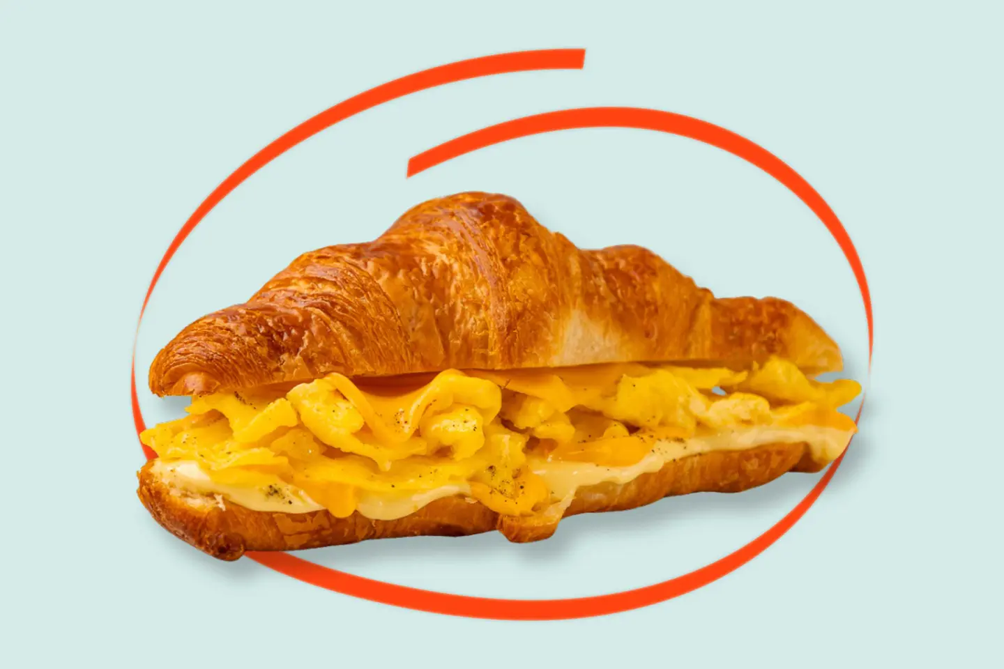 Cheesy Scramble Croissant