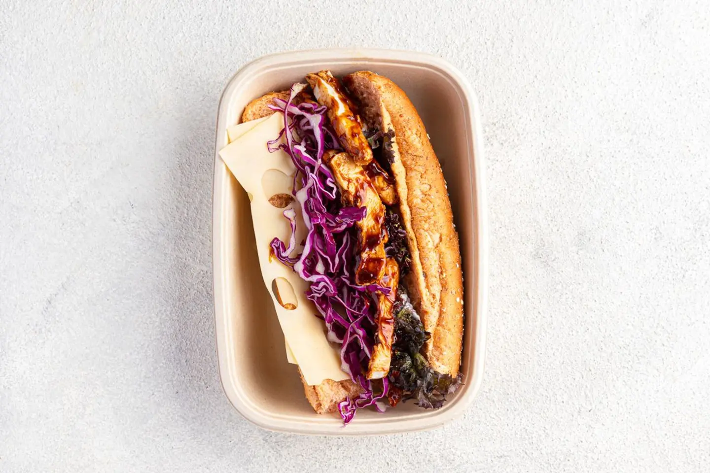 ساندويتش دجاج باربيكييو