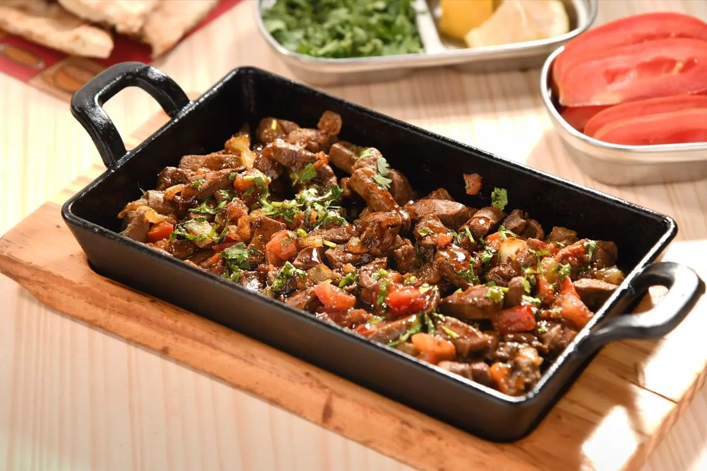 Lamb Liver Pomegranate Sauce