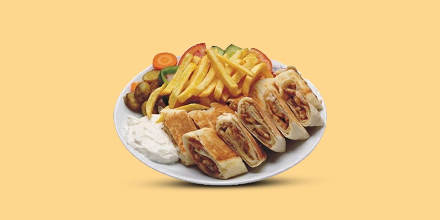 صحن عربي وسط