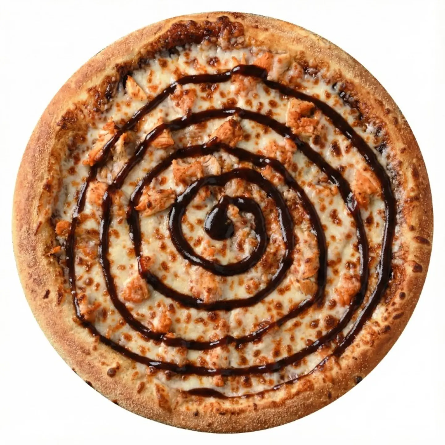 بيتزا باربيكيو دجاج وسط