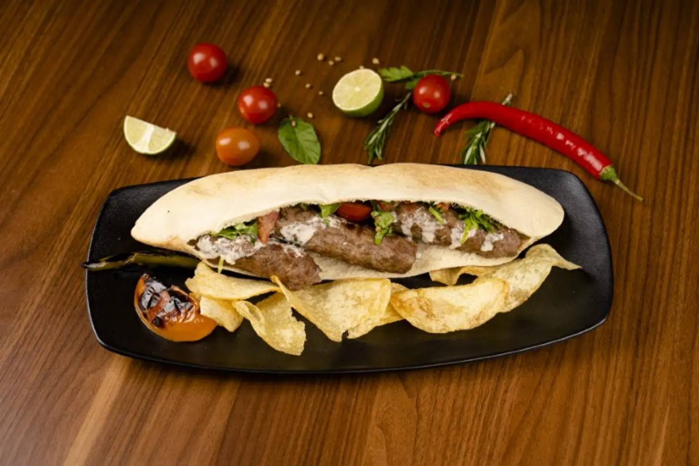 Meat Kabab Sandwich