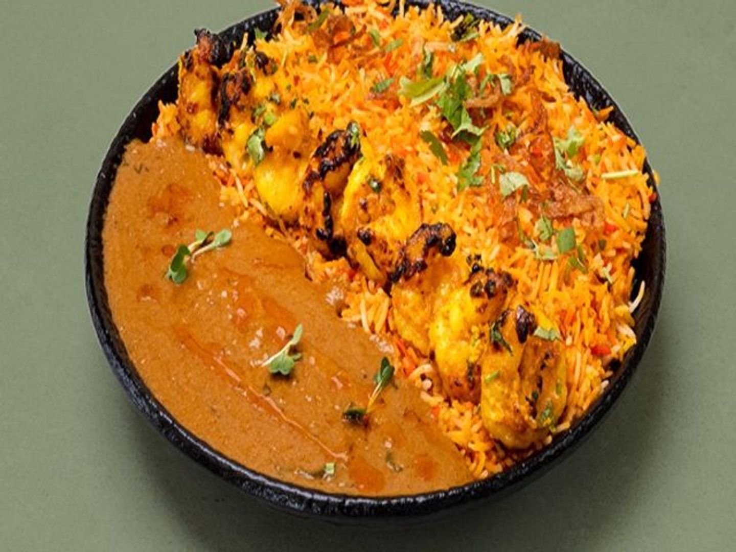 Shrimp Tandoori With Rice