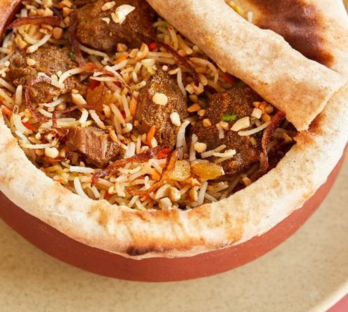 رز برياني مع اللحم