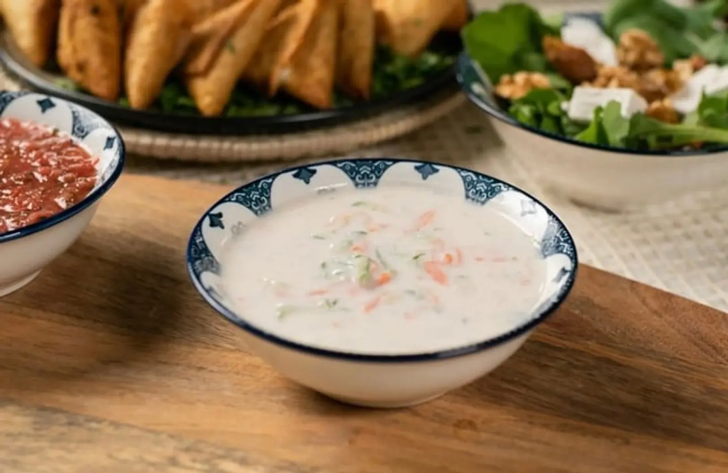 سلطة خيار باللبن