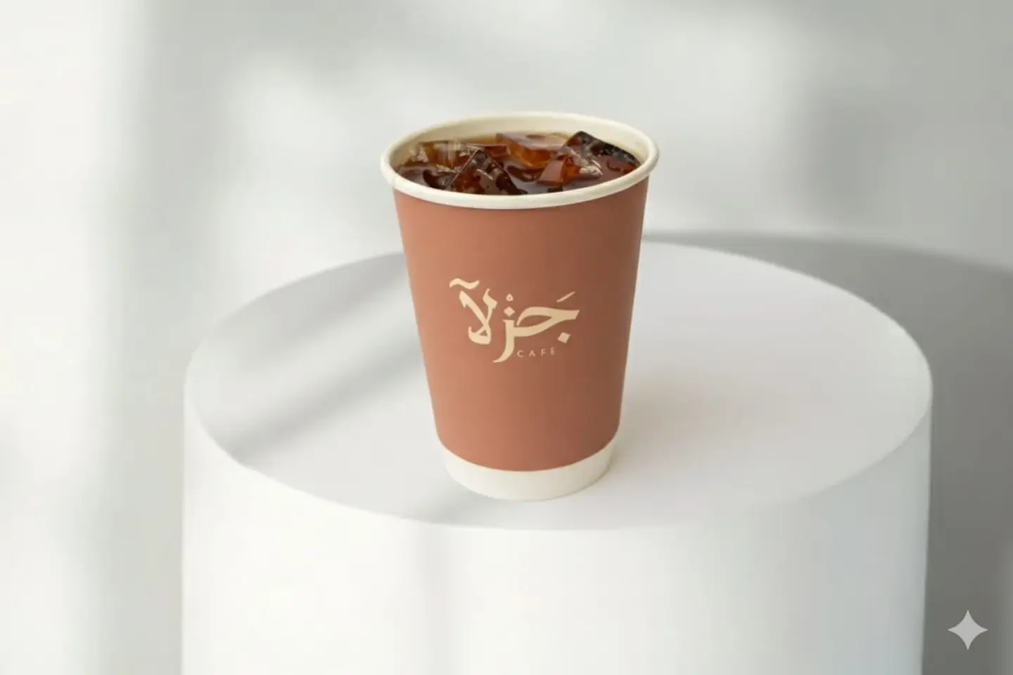 قهوة اليوم بارد كبير