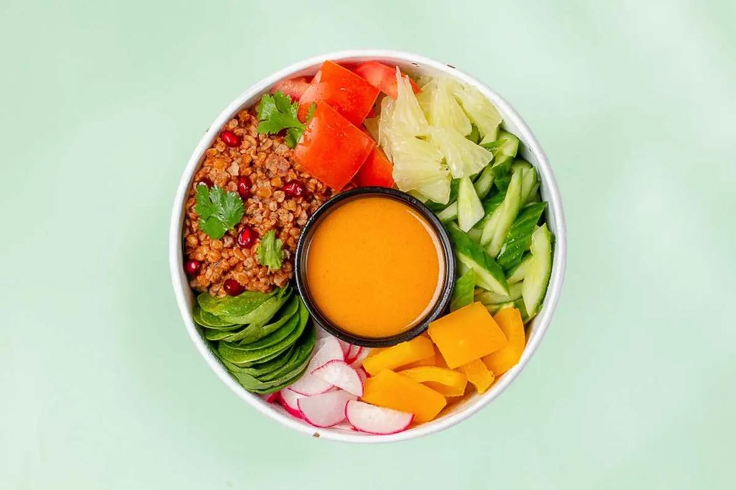 Spicy Bulgur With Chicken & Pomelo