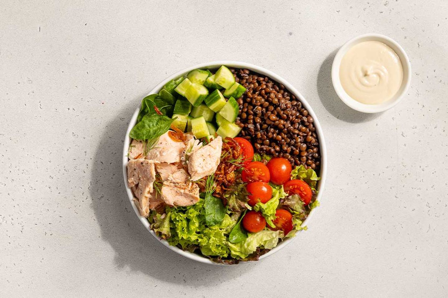 Lentil & Salmon Bowl