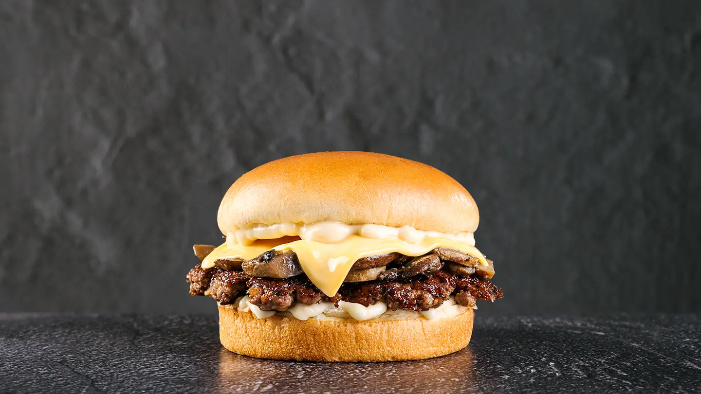Mushroom Truffle Cheeseburger