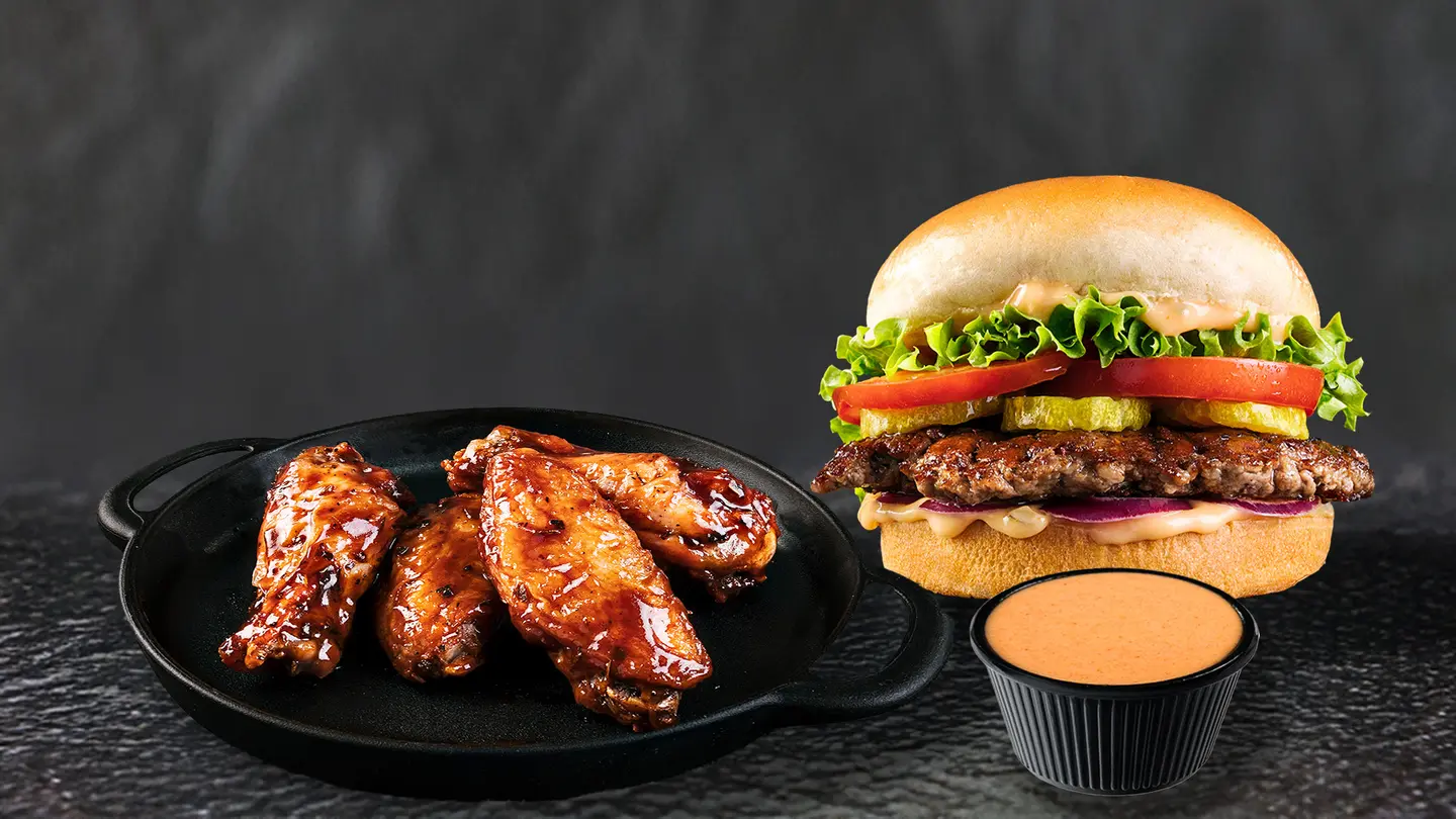 Burger + Wings Combo