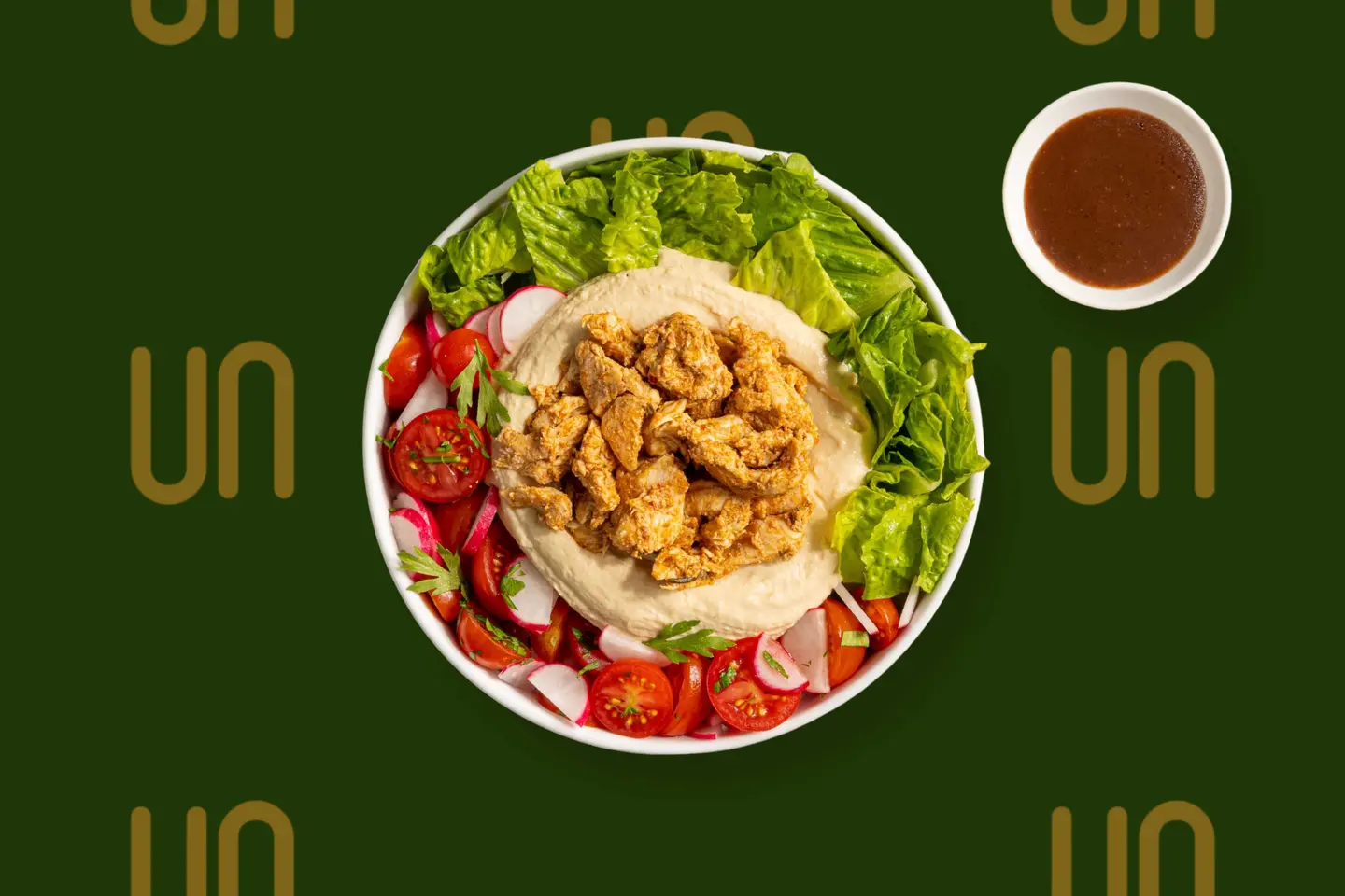 Chicken Shawarma And Hummus Bowl