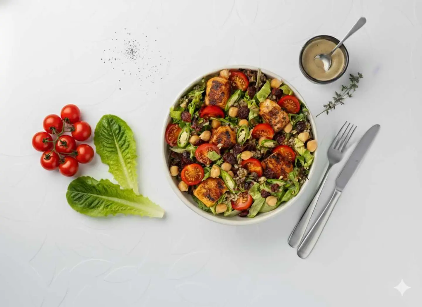 سلطة فريك بالطاووق