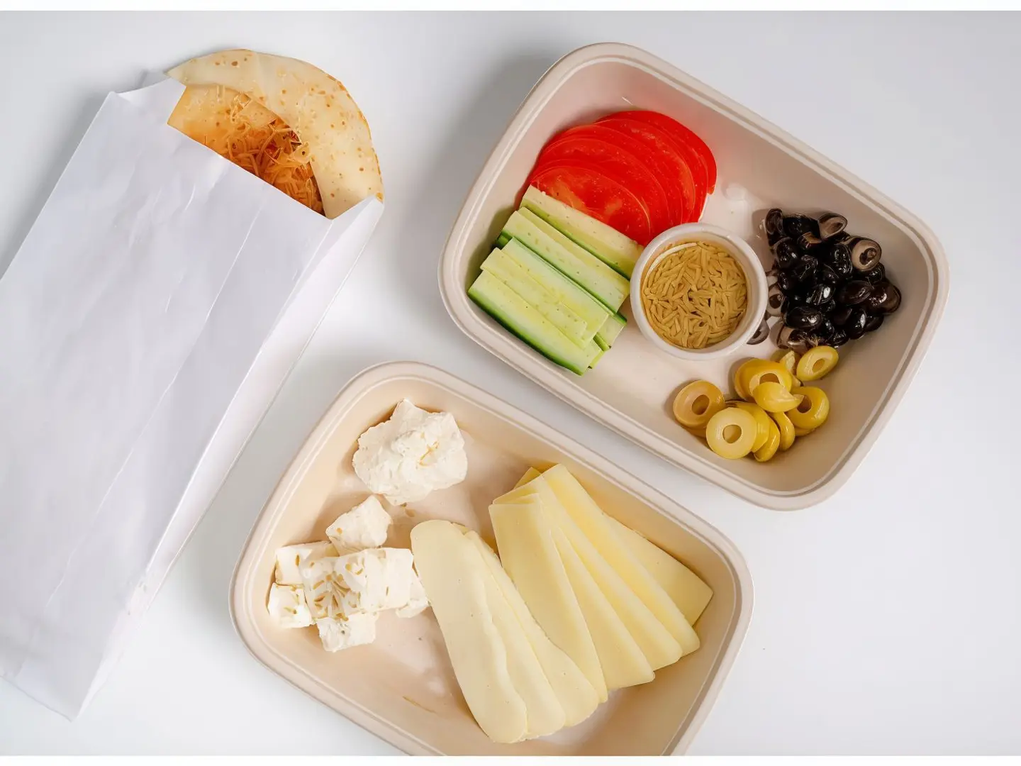 صحن مكس اجبان قيش