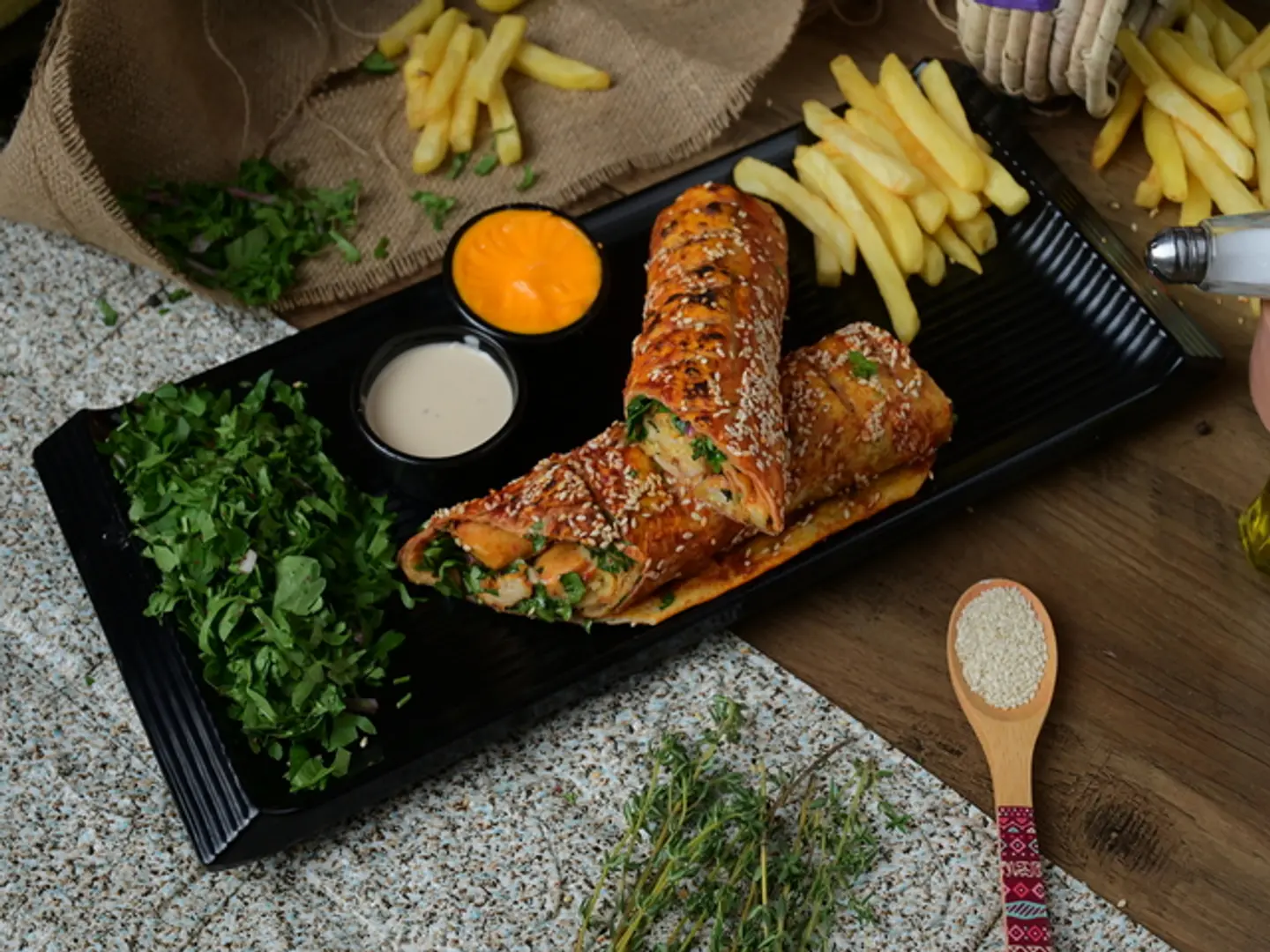 وجبة توشكا كباب دجاج