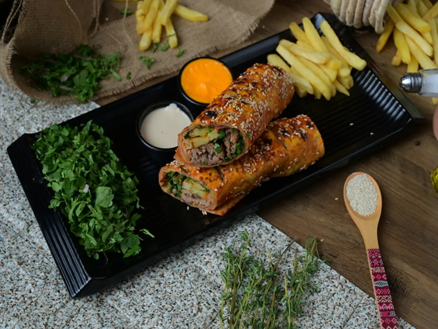 وجبة توشكا كباب لحم