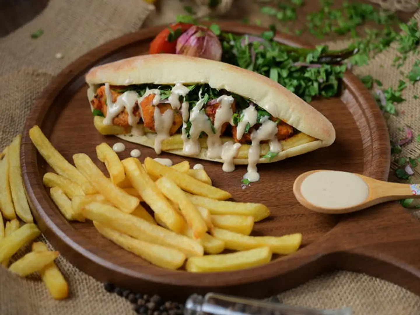 سندوتش شيش طاووق