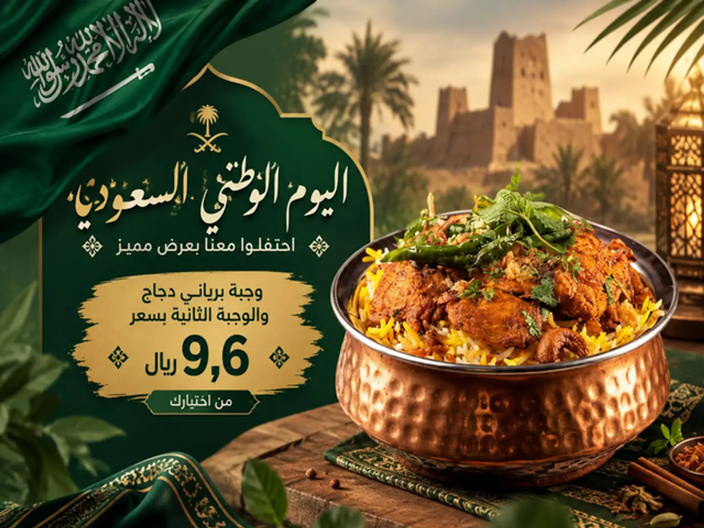 National Day Offer Chicken Biryani Meal