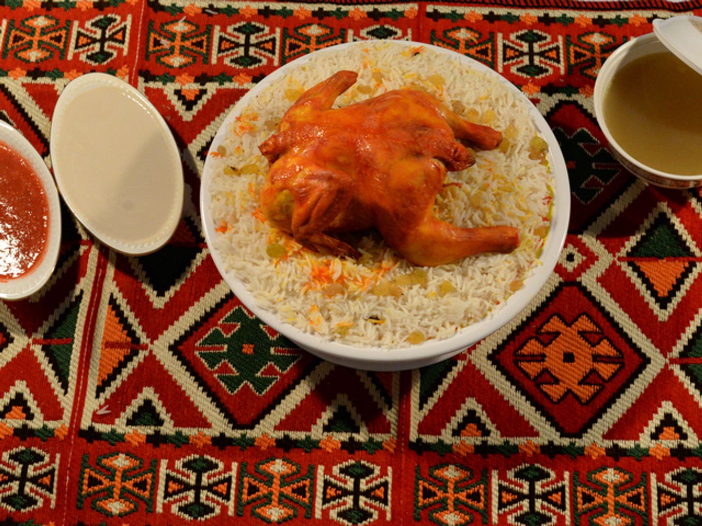 حبه دجاج مندي مع الرز