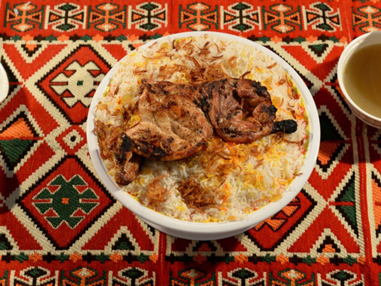 نص دجاج مظبي مع الرز