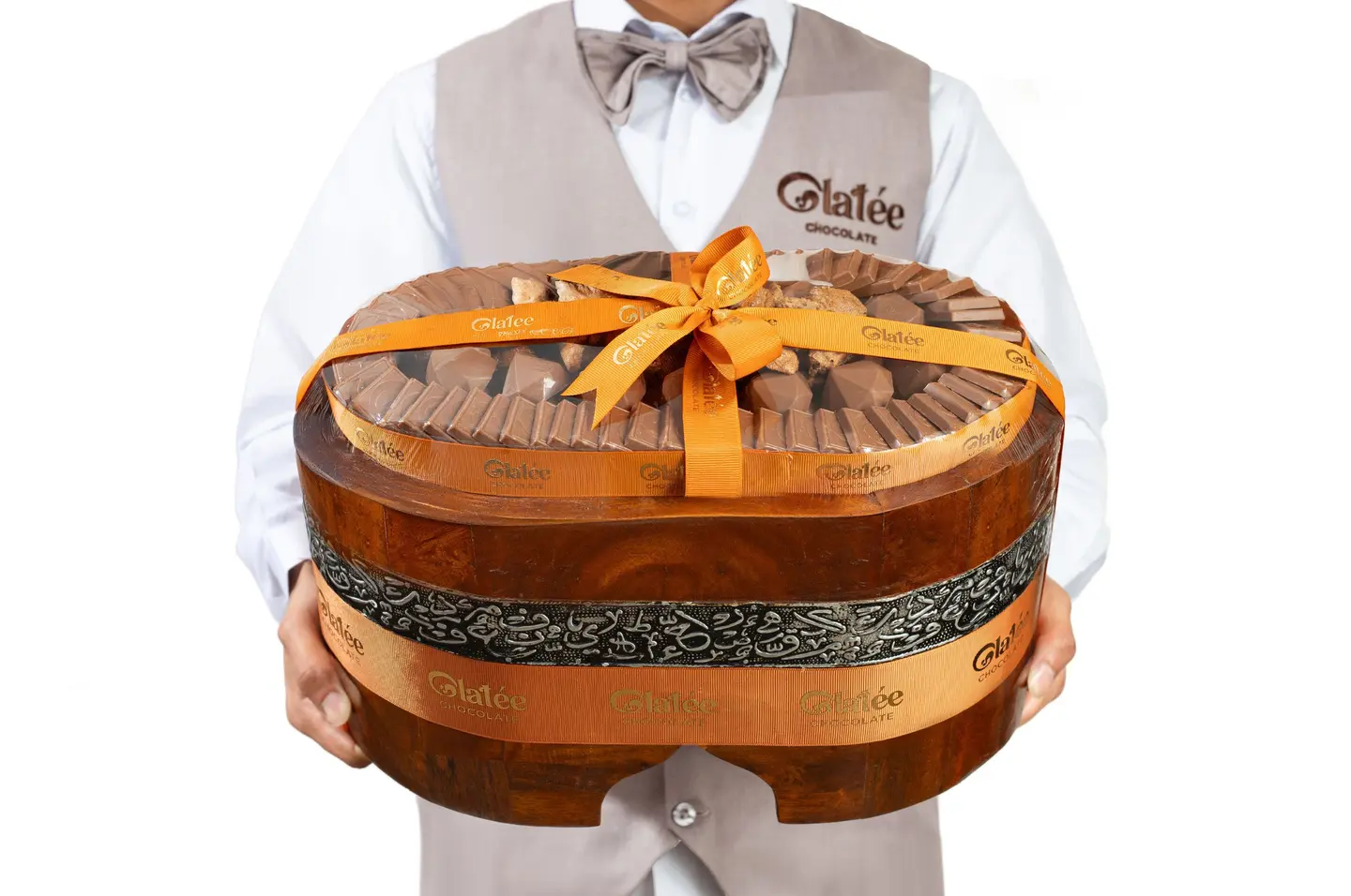 Luxury Wooden Tray Of Chocolate