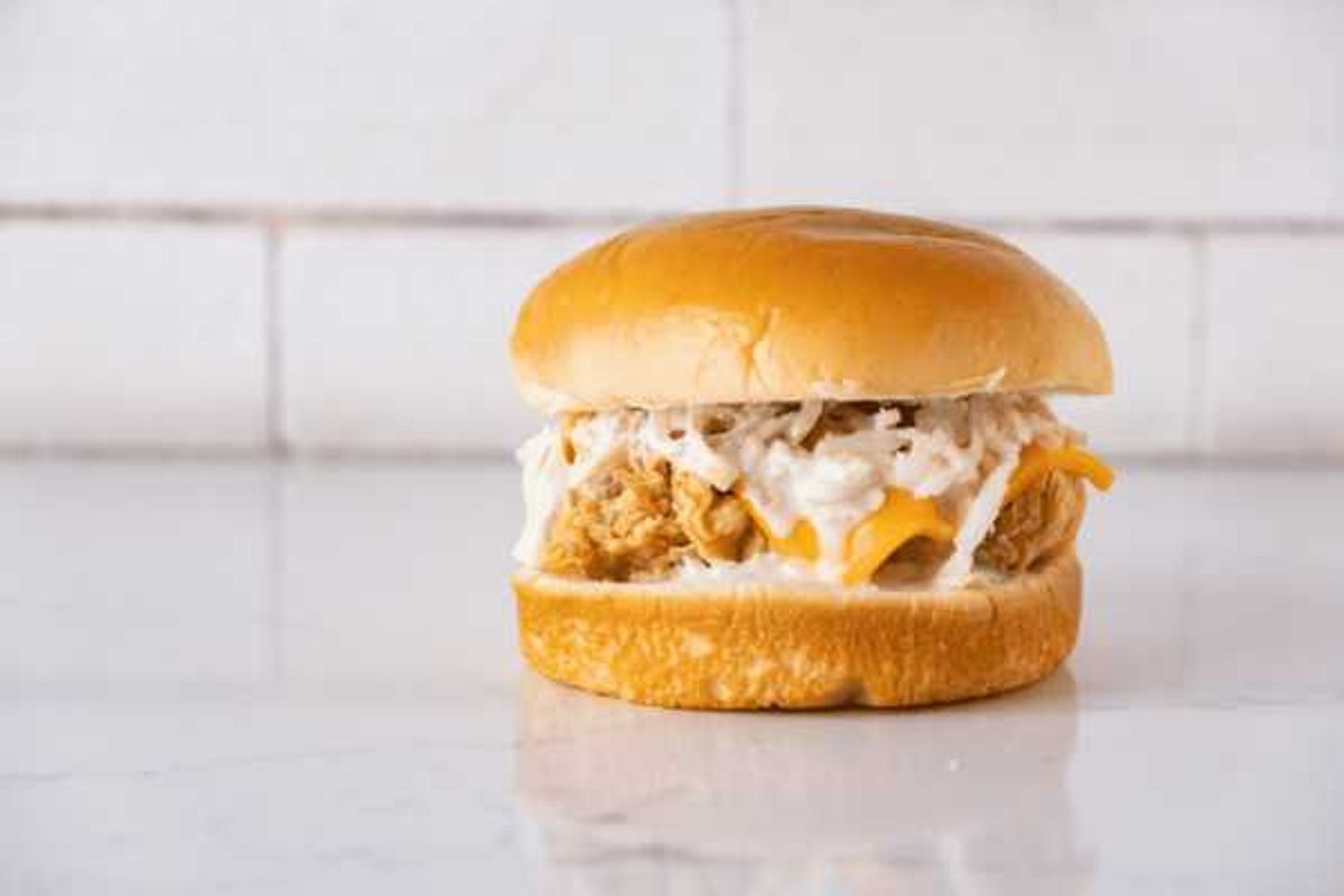 Coleslaw Chicken Burger.