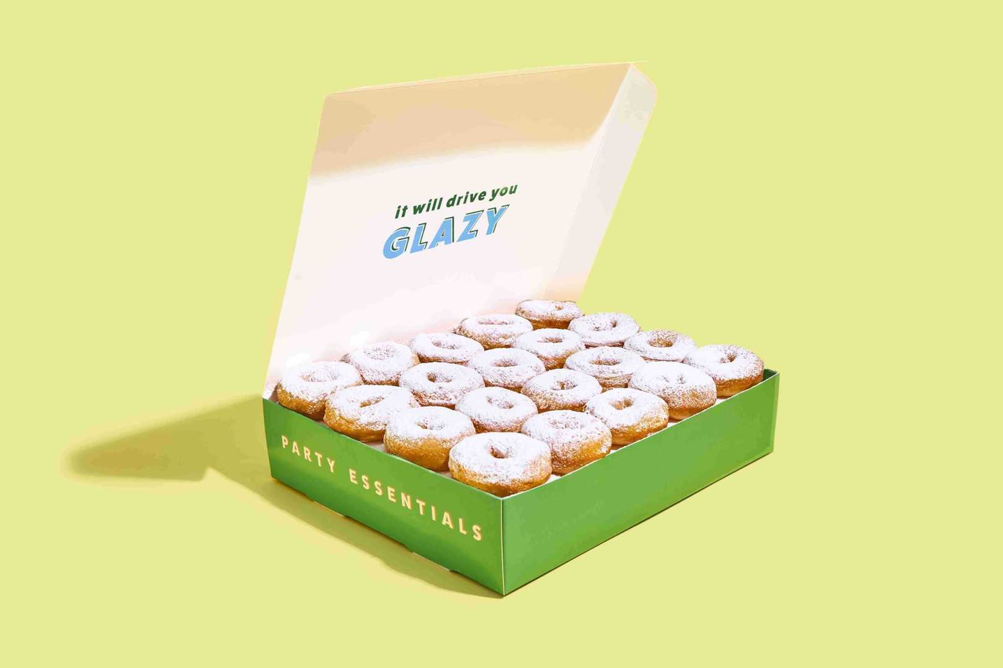 Glazed 20 Pieces Powder Sugar