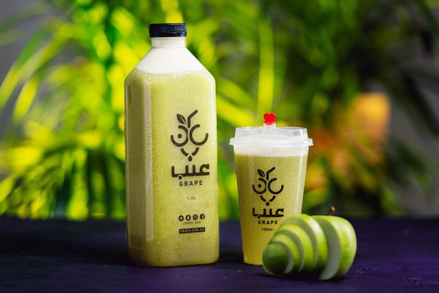 عصير تفاح أخضر
