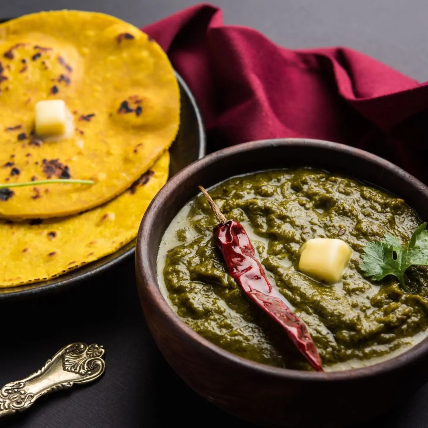 سبانخ بطريقة هندية