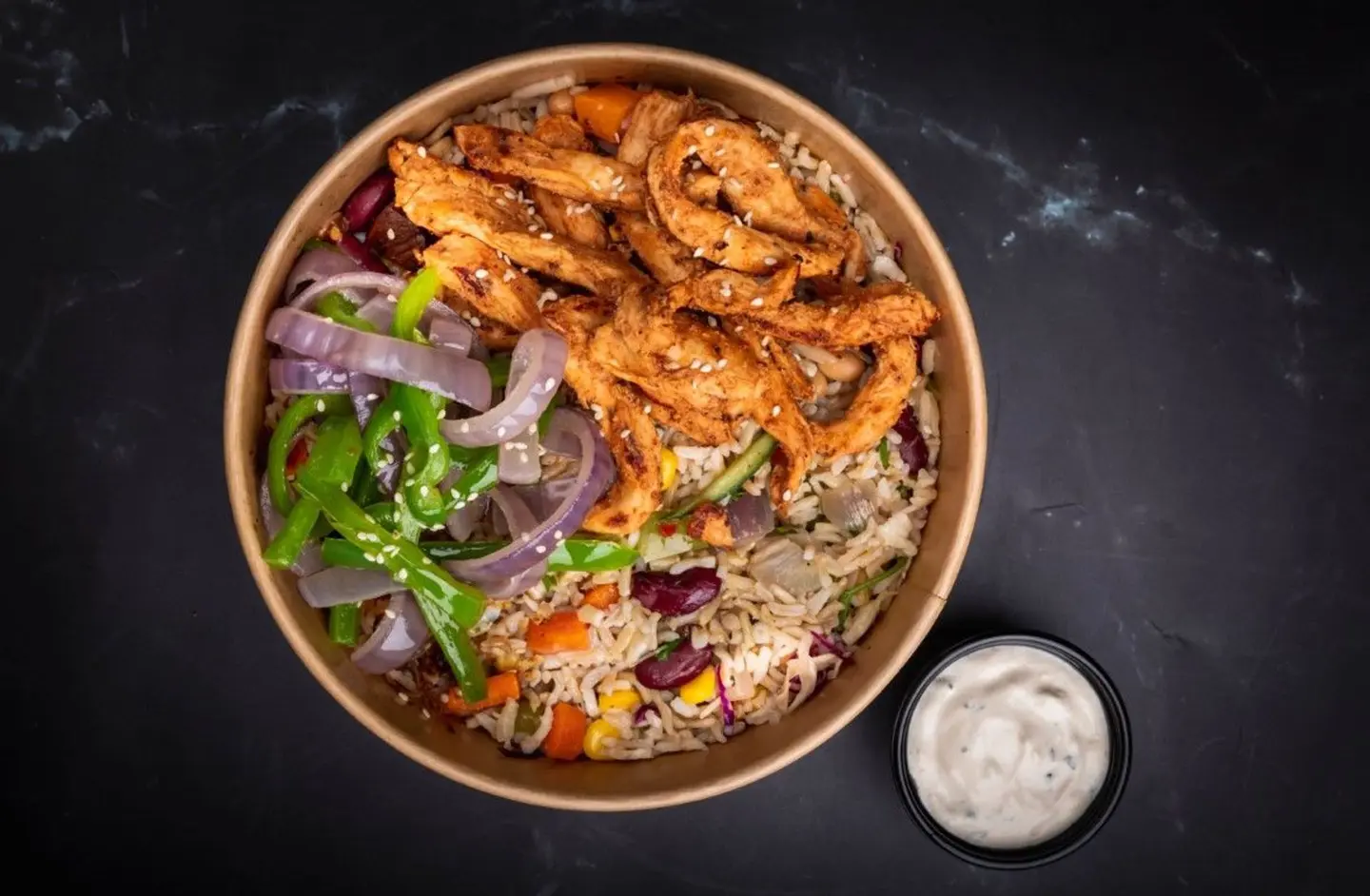 Chicken Fajita Rice Bowl
