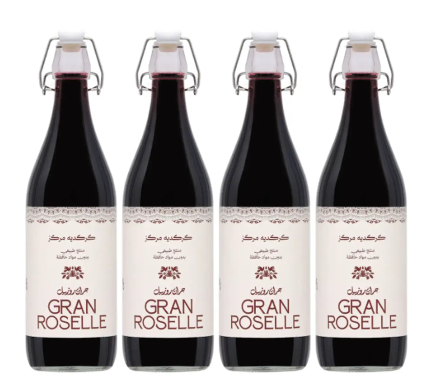 Gran Roselle Hibiscus Concentrate 4 Bottles