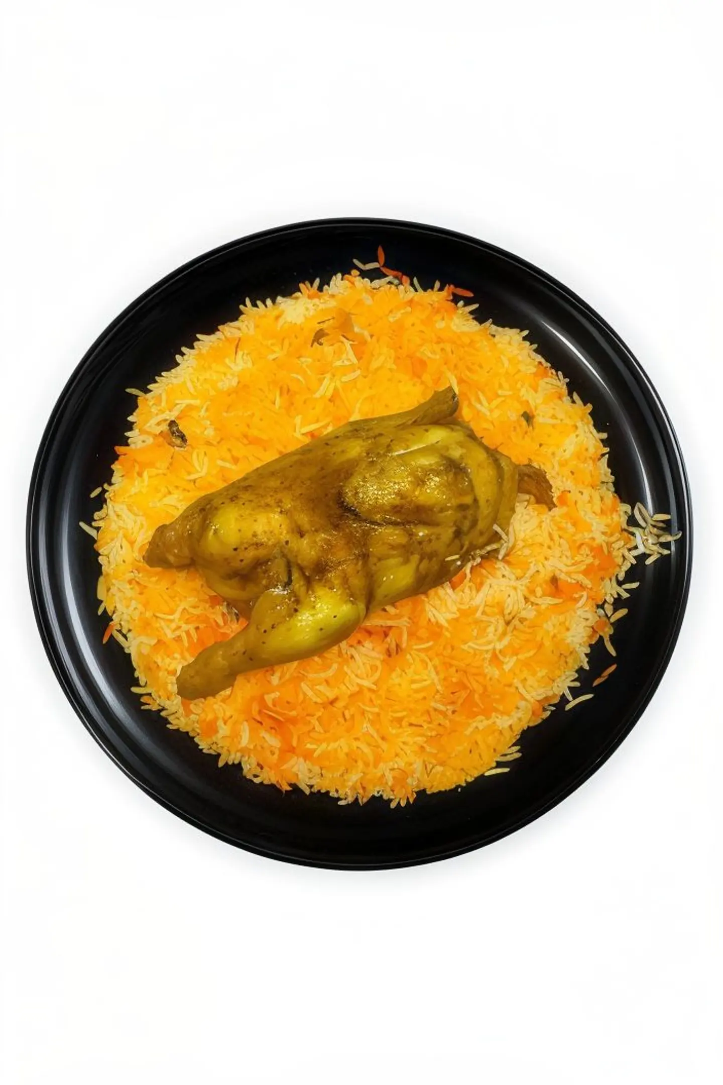 نص دجاج حنيذ مع الرز