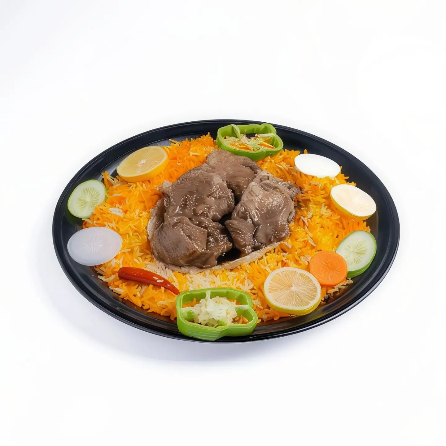 نفر لحم مكتوم حضرمي مع الرز