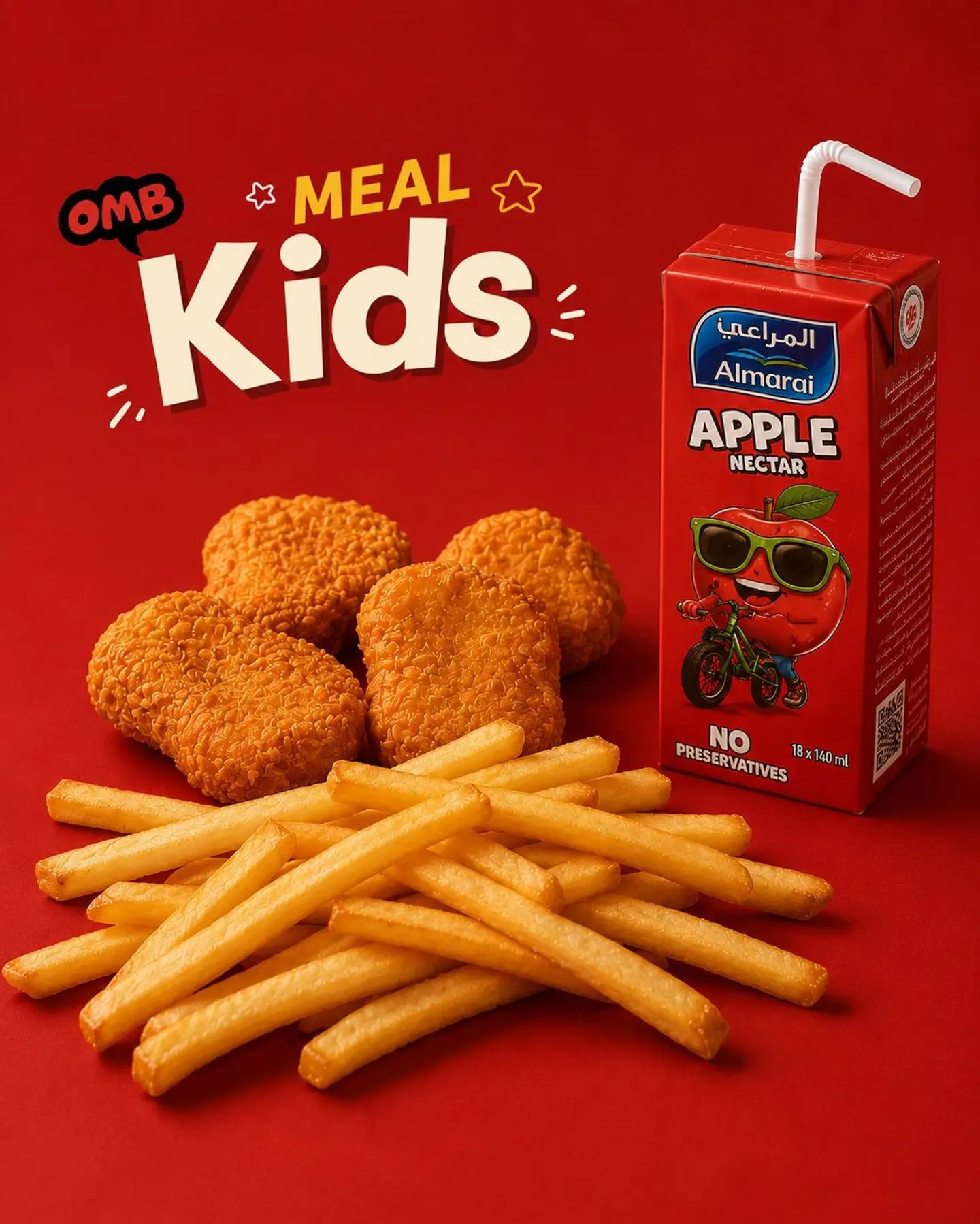 Kids Meal Nuggets Apple Juice