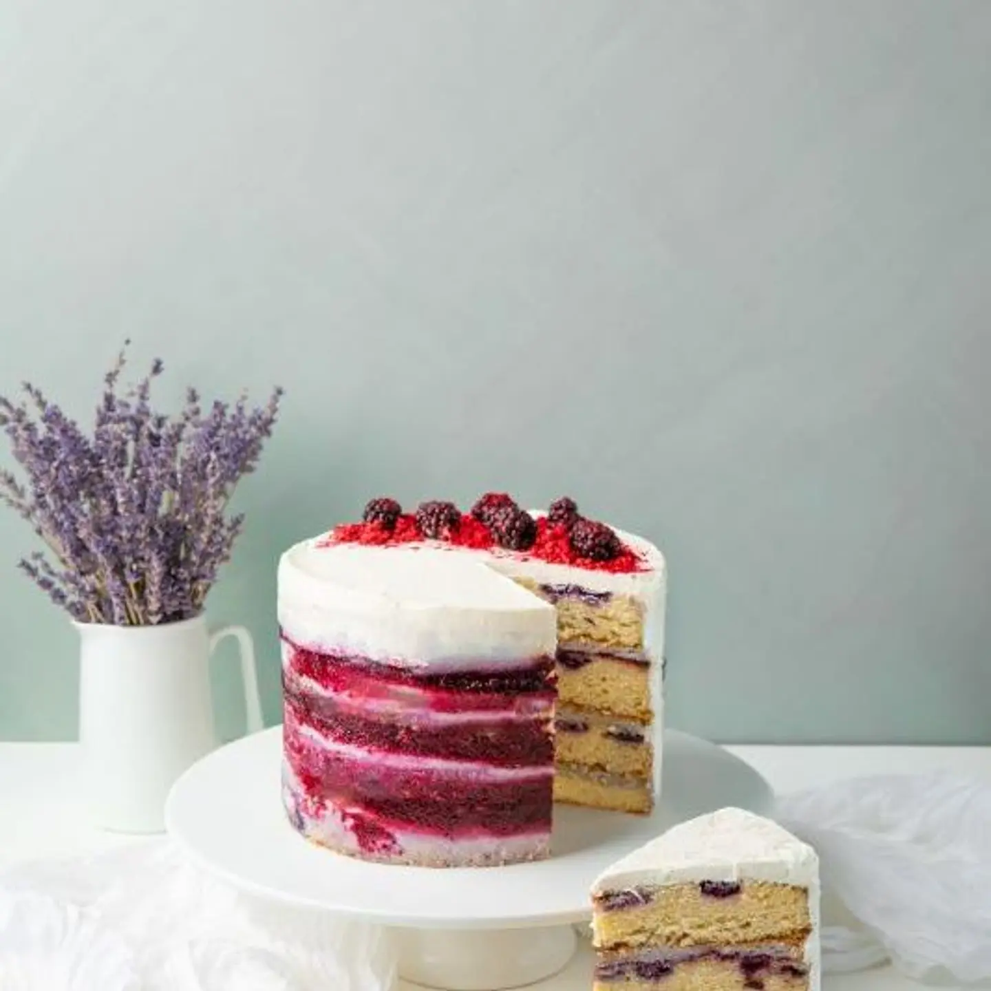 Wild Berry Lavander Cake