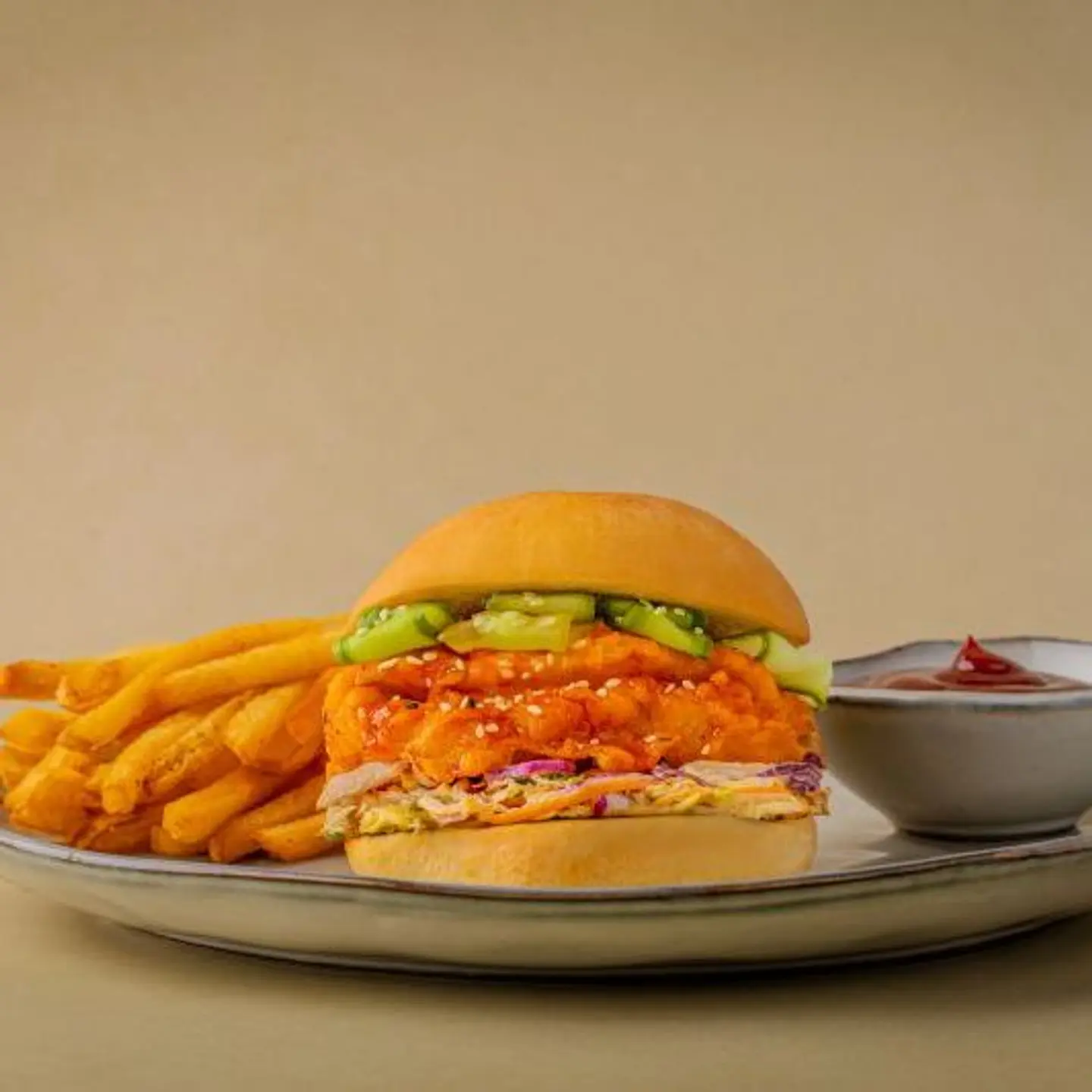 Korean Chicken Burger