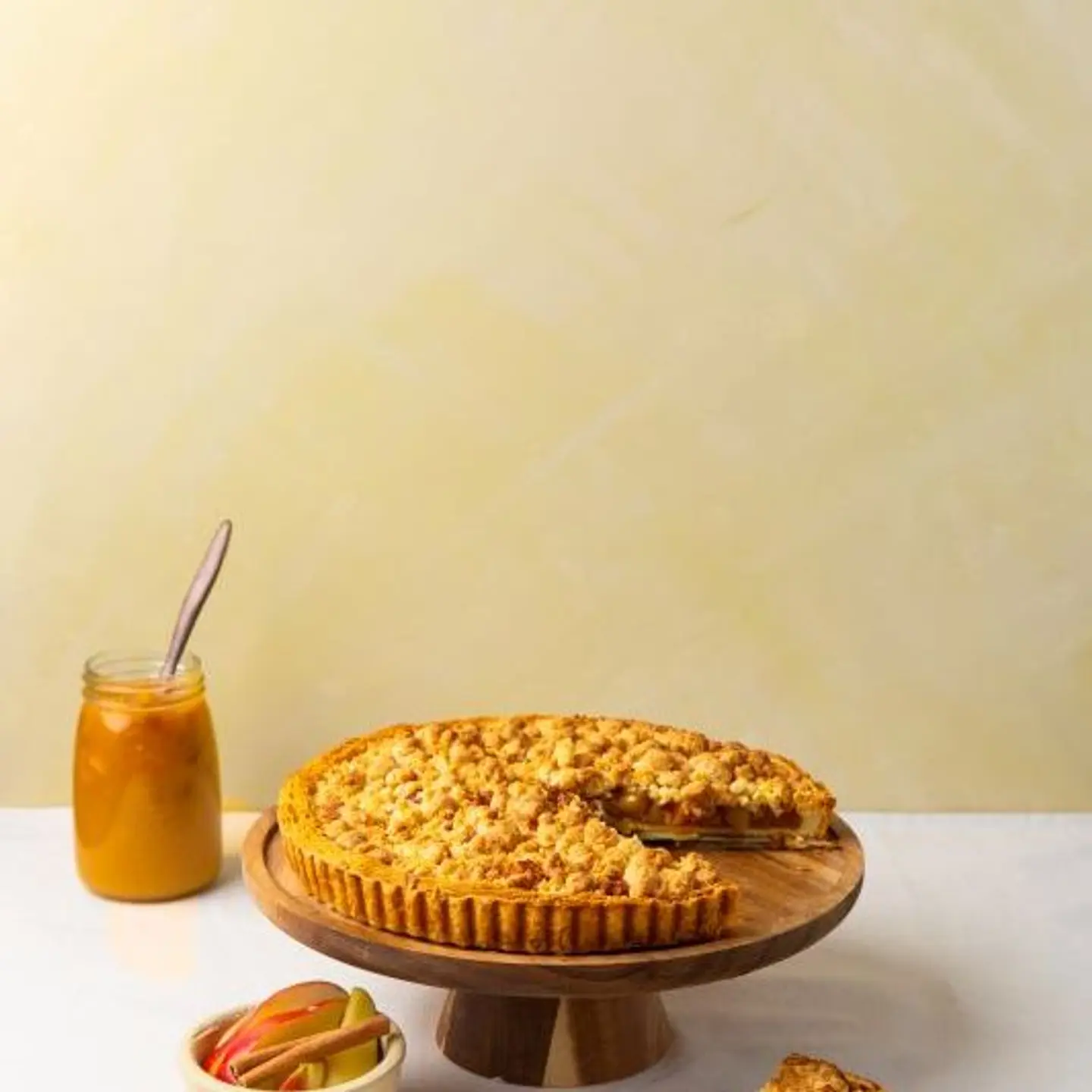 تارت كرمبل التفاح