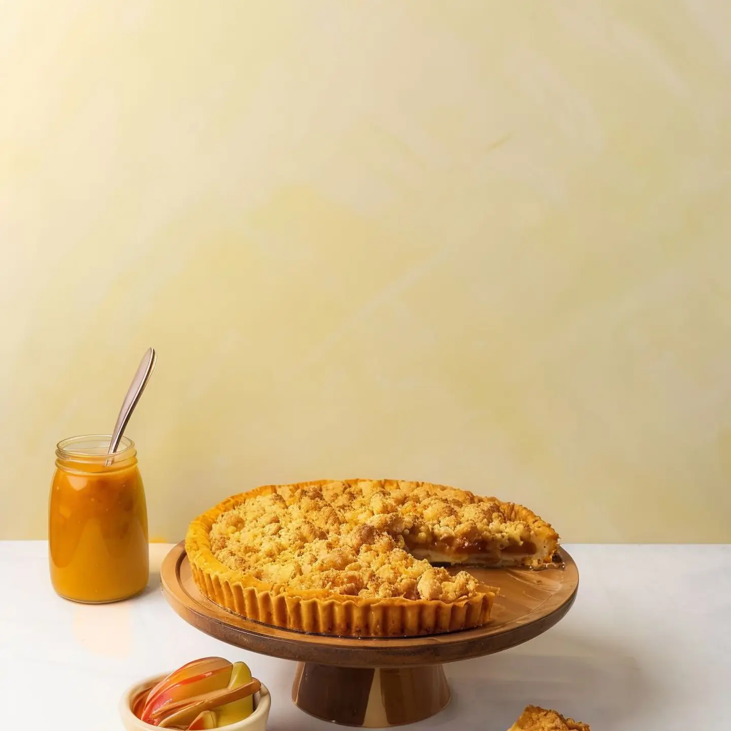 تارت كرمبل التفاح