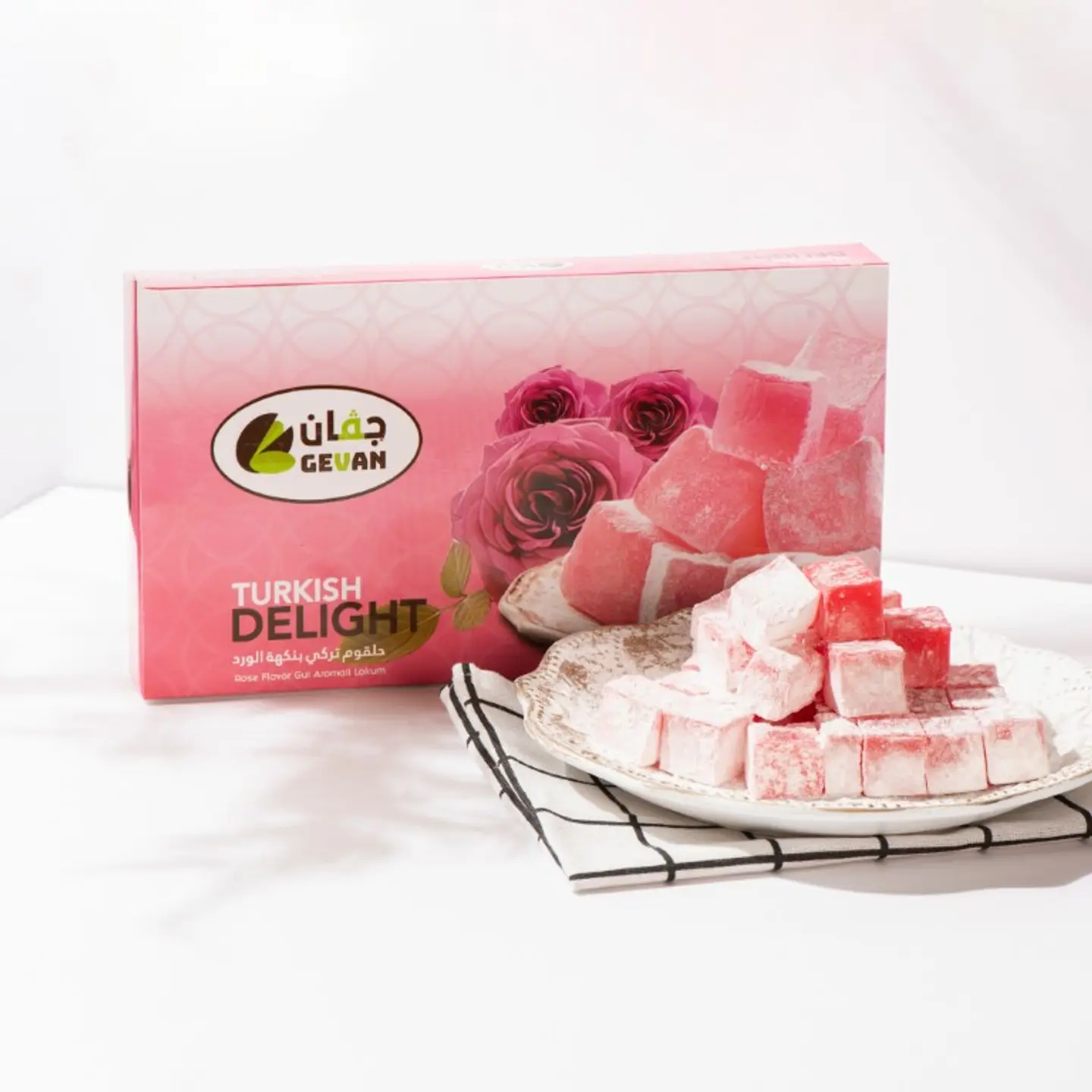 علبة حلقوم بالورد سادة