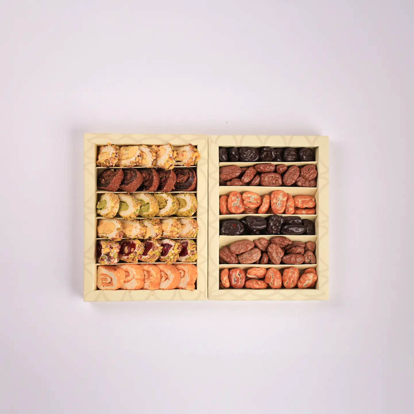 بوكس ملبس بيكان مع بوكس حلقوم حشوة