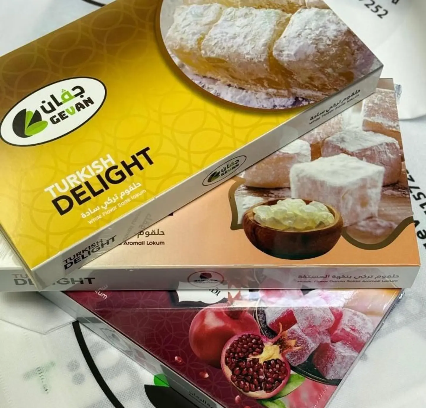 Three Boxes Of Plain Turkish Delight
