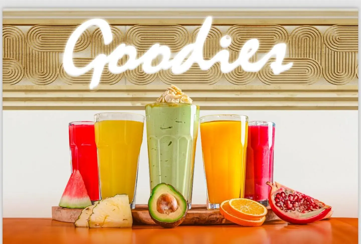 Selection Of Fresh Juices