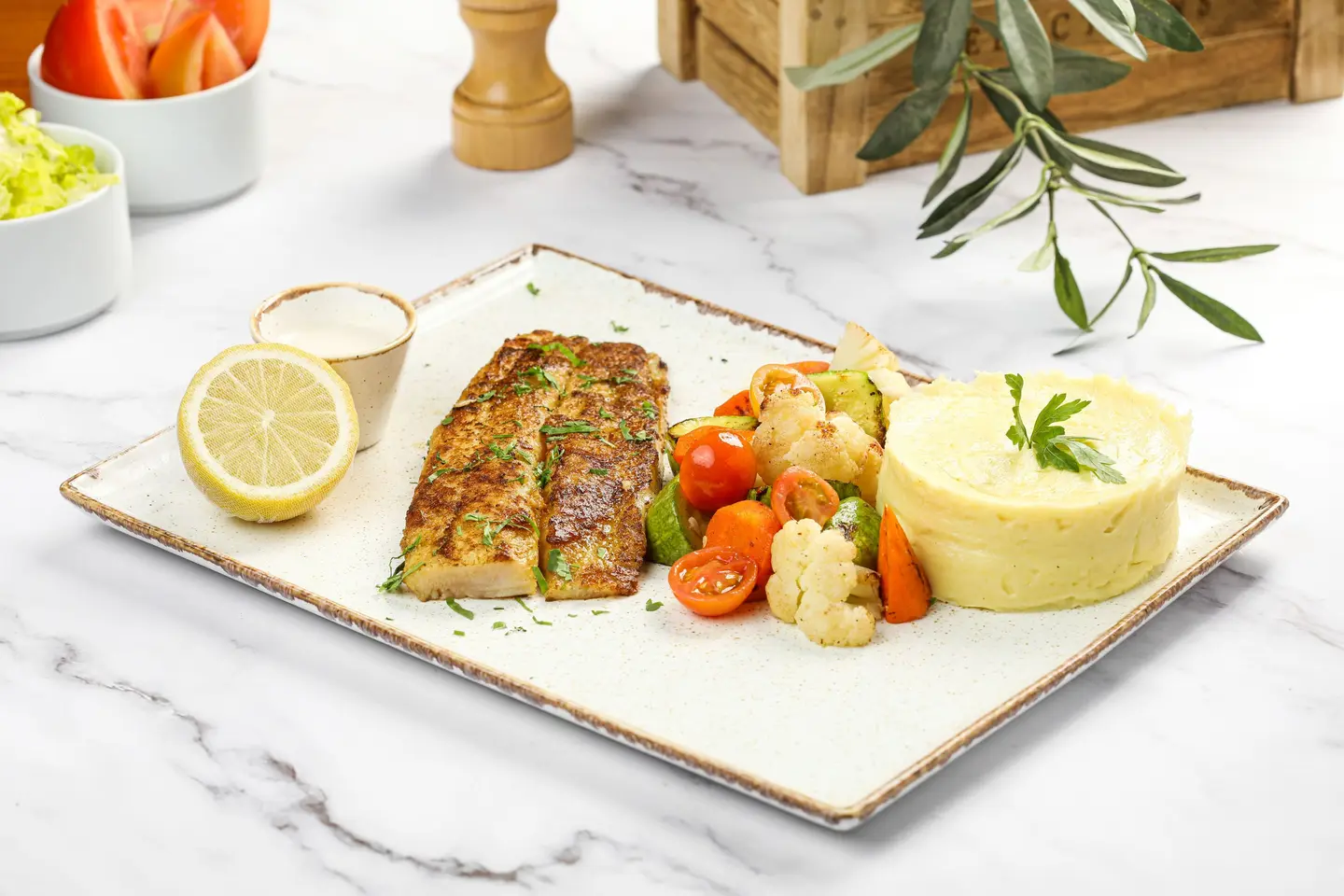 Filet Hamour With Coriander