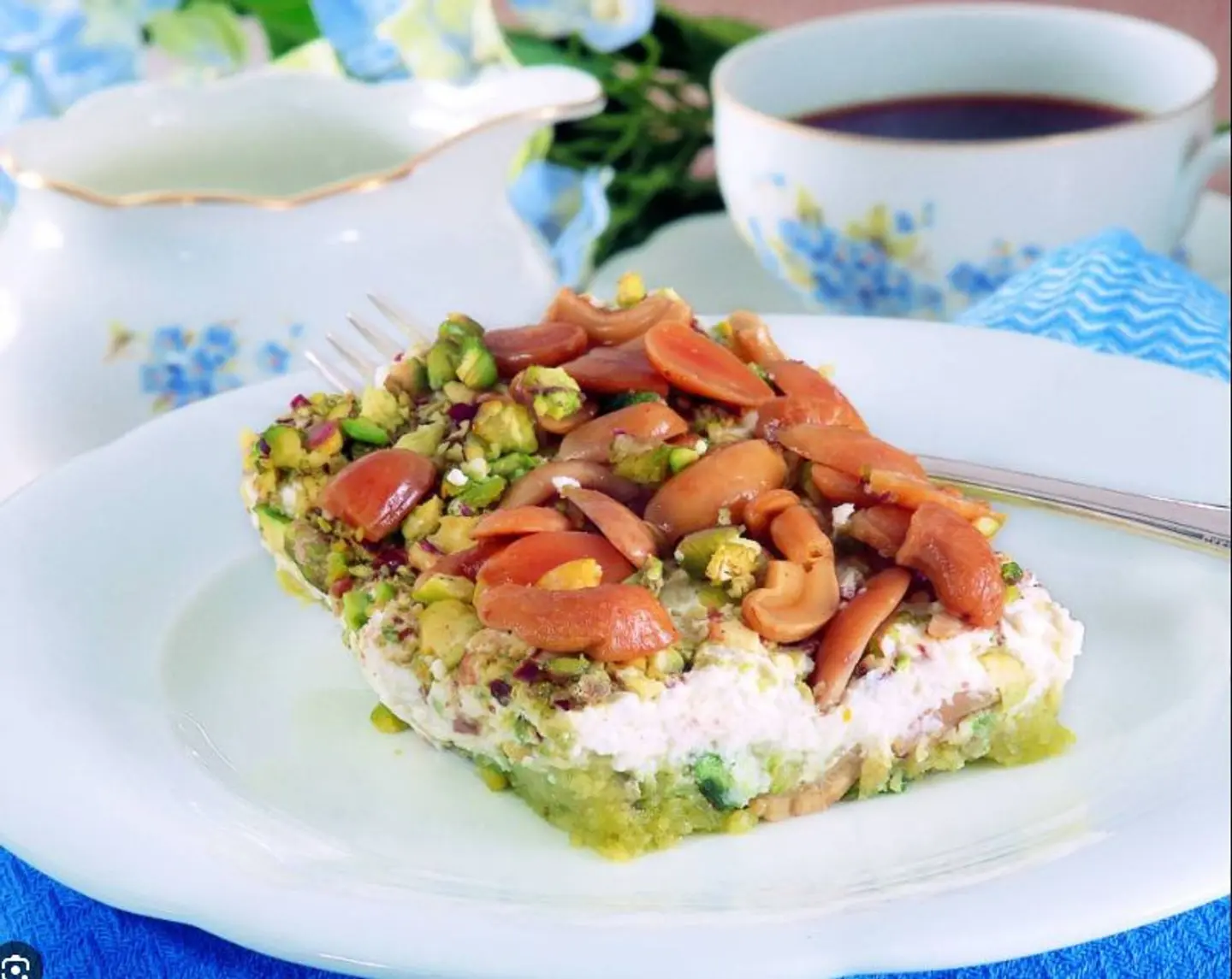 Pistachio Mafruka With Cream