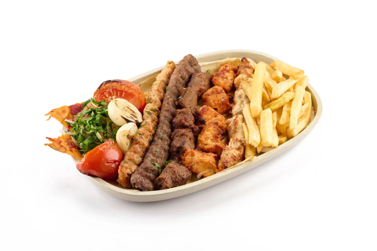 صحن مشاوي مشكل 2\1 كيلو