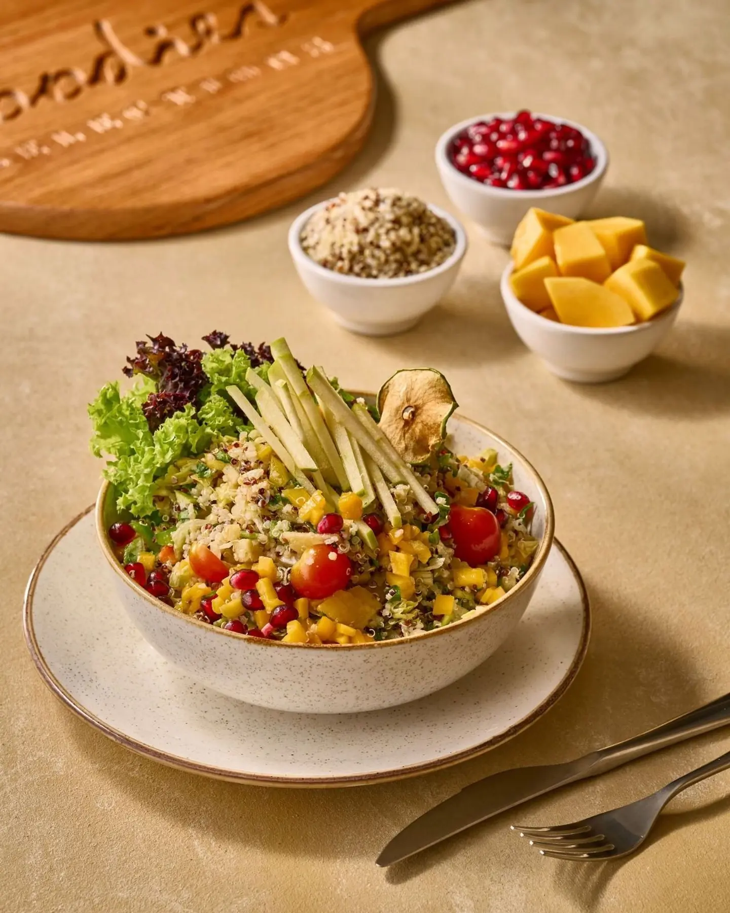 Quinoa Salad With Apple & Pomegranate