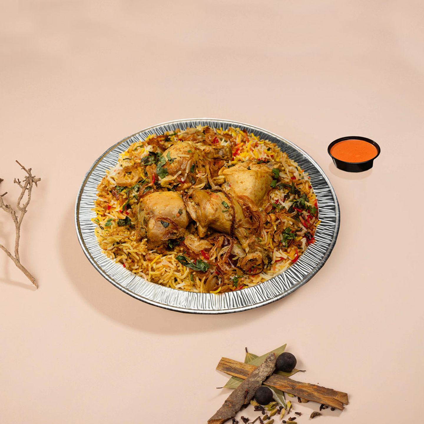 برياني حطبة بالدجاج