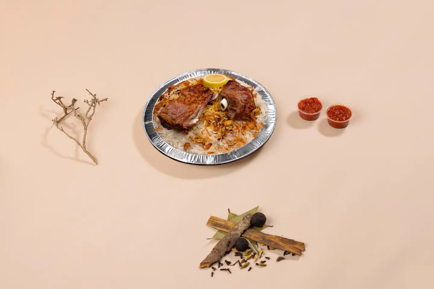 اسادو مع الأرز الأبيض المدخن - نفر