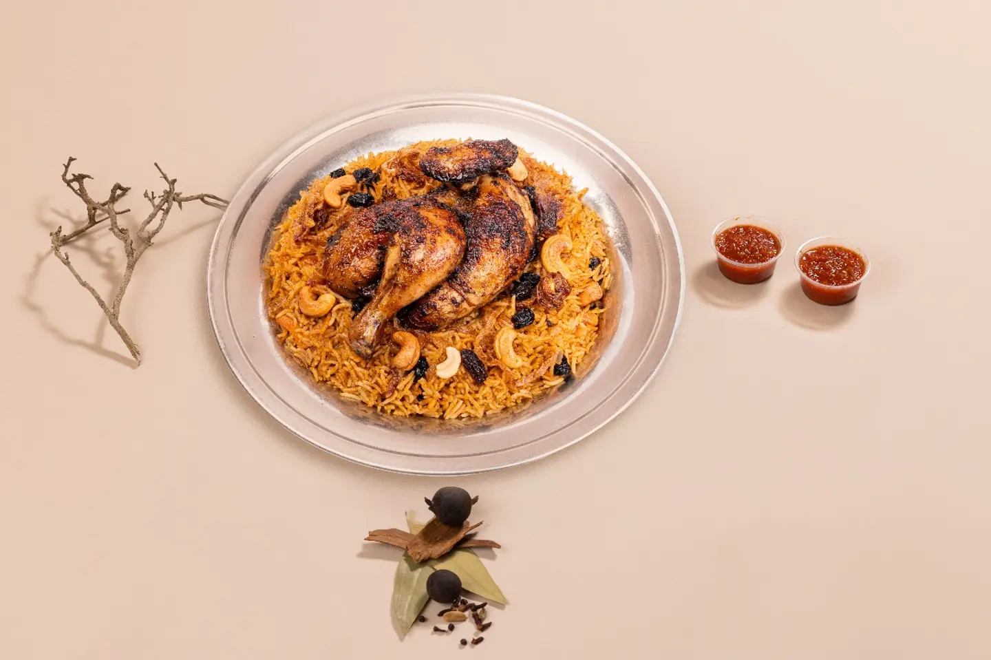 كبسة حطبة دجاج