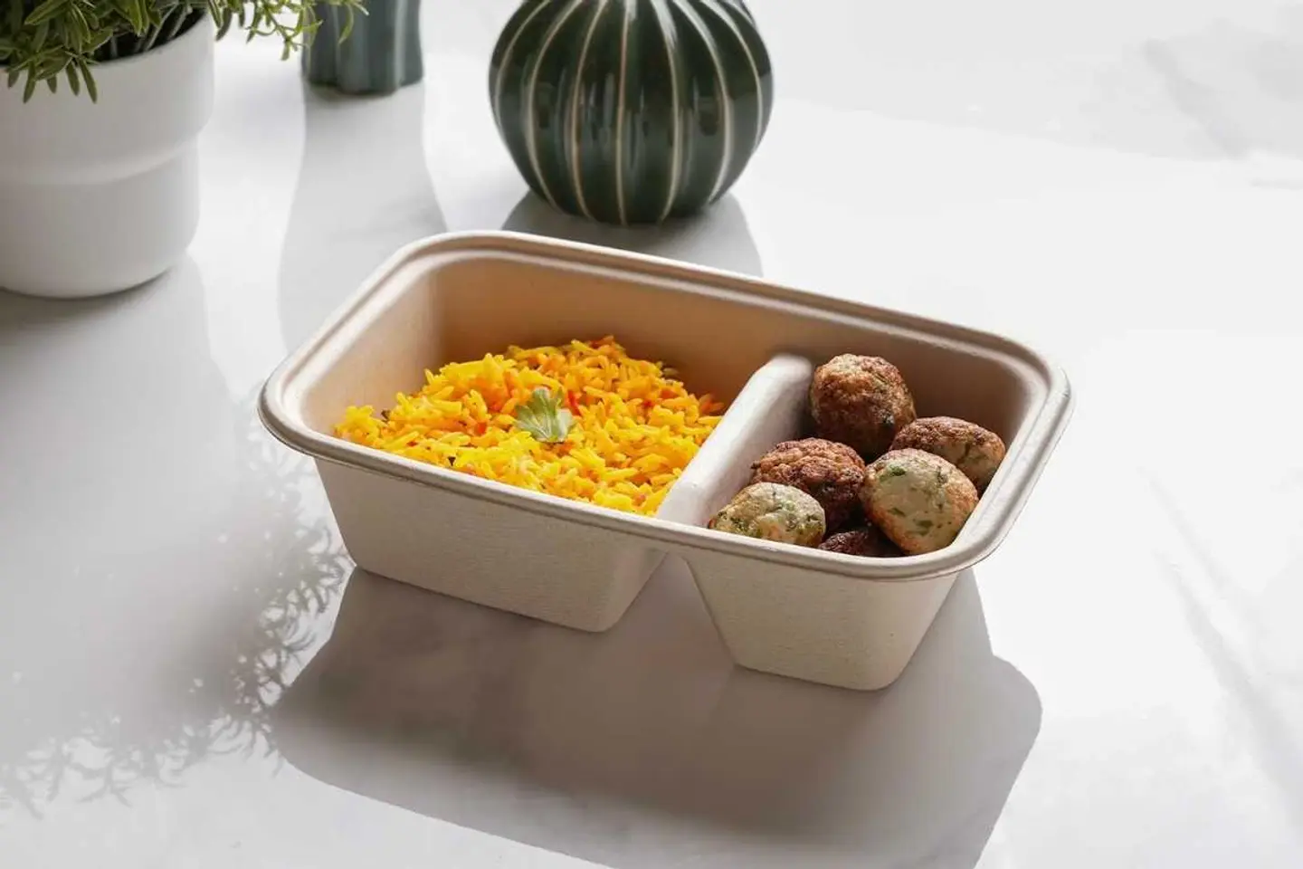 كرات دجاج مع أرز مندي